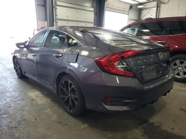 2HGFC2F87MH554827 - 2021 HONDA CIVIC SPOR GRAY photo 3
