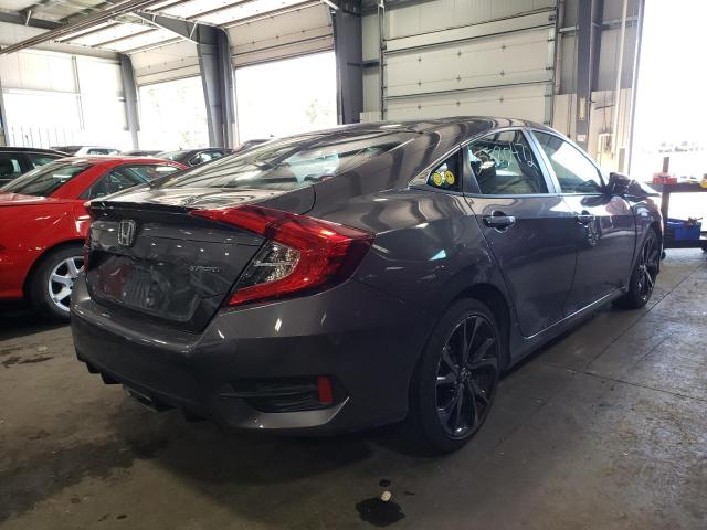 2HGFC2F87MH554827 - 2021 HONDA CIVIC SPOR GRAY photo 4