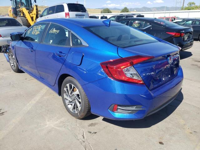 19XFC2F76JE014849 - 2018 HONDA CIVIC EX BLUE photo 3