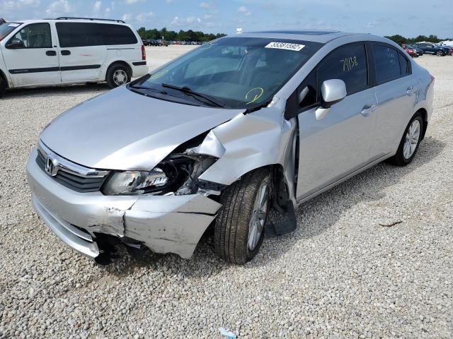 19XFB2F95CE007186 - 2012 HONDA CIVIC EXL Күміс фото 2