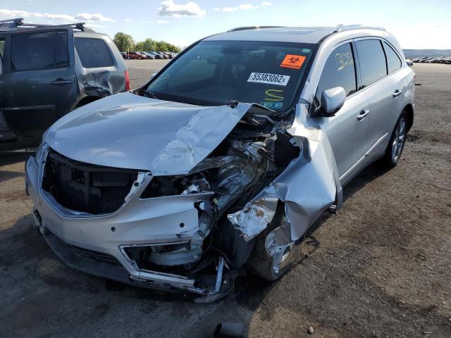 5FRYD4H88EB006810 - 2014 ACURA MDX ADVANC SILVER photo 2