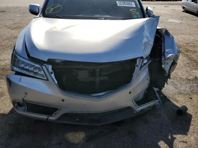 5FRYD4H88EB006810 - 2014 ACURA MDX ADVANC SILVER photo 9