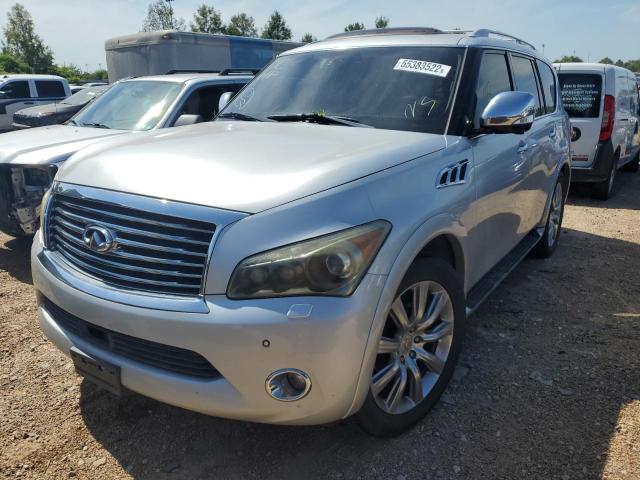 JN8AZ2NF6C9515060 - 2012 INFINITI QX56 SILVER photo 9