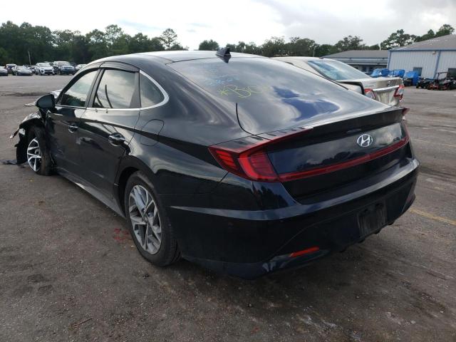 5NPEF4JA3LH027087 - 2020 HYUNDAI SONATA SEL BLACK photo 3