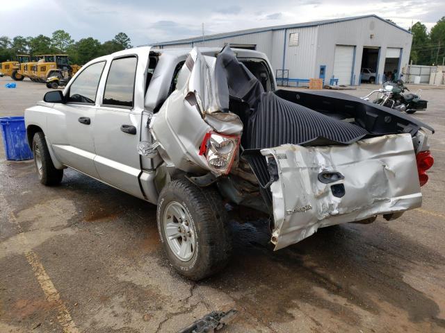 1D7HE38K58S561618 - 2008 DODGE DAKOTA SXT SILVER photo 3