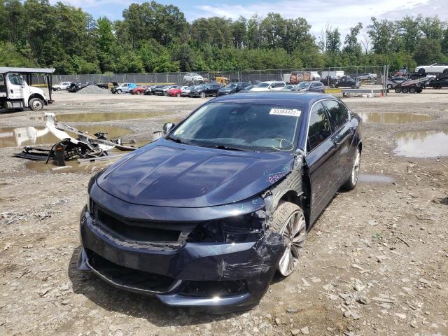 2G1145S37G9141198 - 2016 CHEVROLET IMPALA LTZ BLUE photo 9