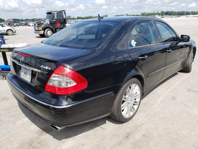 WDBUF87X57B136736 - 2007 MERCEDES-BENZ E 350 4MAT BLACK photo 4