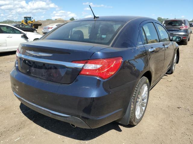 1C3BC2FG2BN594441 - 2011 CHRYSLER 200 LIMITE BLUE photo 4