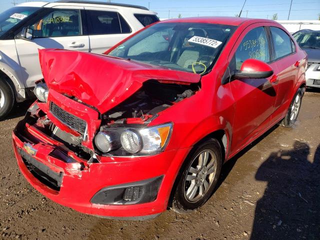 1G1JA5SH3C4153558 - 2012 CHEVROLET SONIC LS RED photo 2
