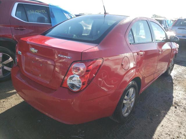 1G1JA5SH3C4153558 - 2012 CHEVROLET SONIC LS RED photo 4