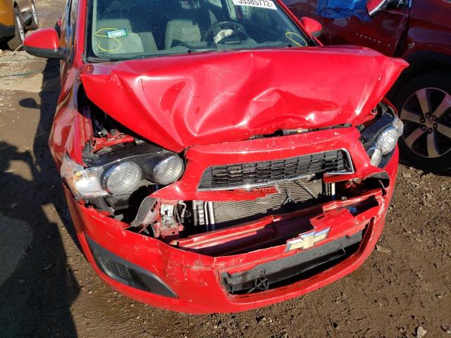 1G1JA5SH3C4153558 - 2012 CHEVROLET SONIC LS RED photo 9