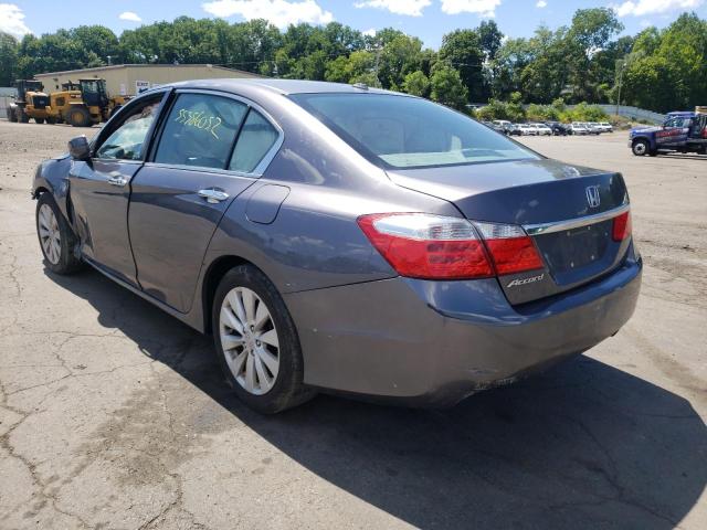 1HGCR2F81FA072793 - 2015 HONDA ACCORD EXL GRAY photo 3