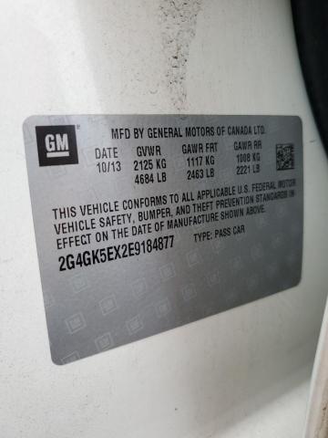 2G4GK5EX2E9184877 - 2014 BUICK REGAL BEIGE photo 10