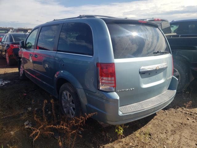 2A8HR54P78R673133 - 2008 CHRYSLER TOWN & COU BLUE photo 3