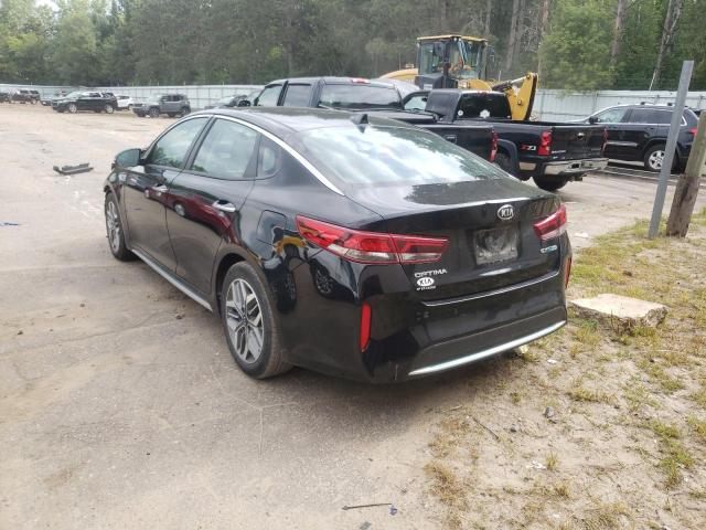 KNAGU4LE5L5044839 - 2020 KIA OPTIMA HYB BLACK photo 3