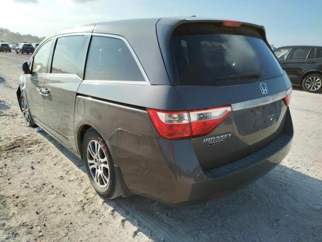 5FNRL5H65BB088844 - 2011 HONDA ODYSSEY EX GRAY photo 3