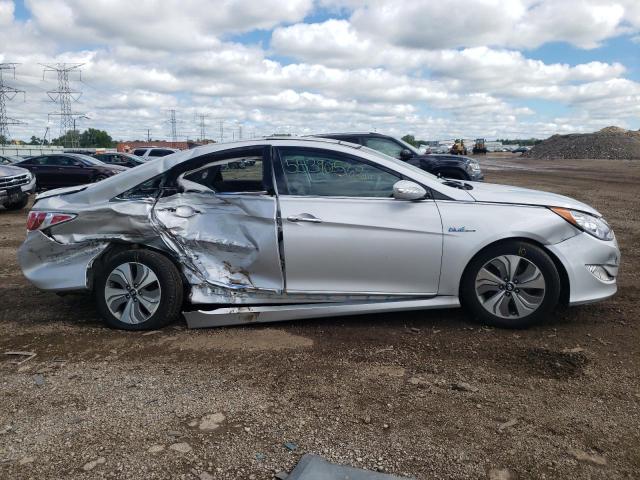 KMHEC4A43FA122081 - 2015 HYUNDAI SONATA HYB SILVER photo 9