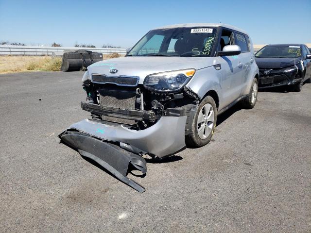 KNDJN2A27E7718435 - 2014 KIA SOUL SILVER photo 2