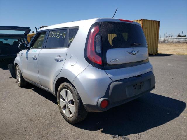 KNDJN2A27E7718435 - 2014 KIA SOUL SILVER photo 3