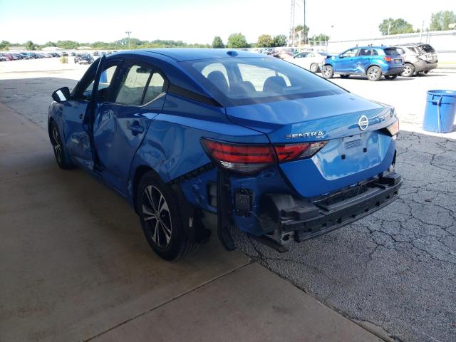 3N1AB8CV5LY285537 - 2020 NISSAN SENTRA SV BLUE photo 3