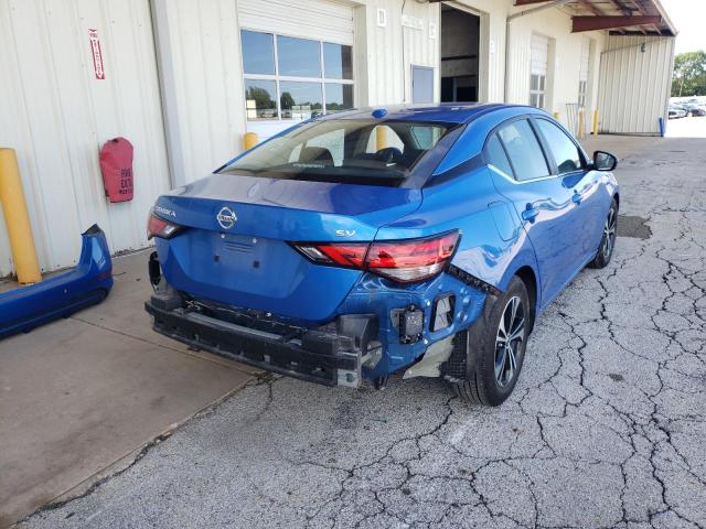 3N1AB8CV5LY285537 - 2020 NISSAN SENTRA SV BLUE photo 4