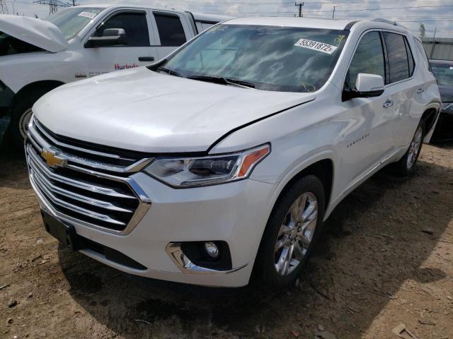 1GNEVKKW3JJ100052 - 2018 CHEVROLET TRAVERSE H WHITE photo 2