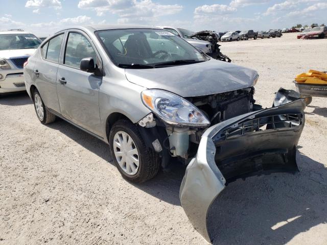 3N1CN7AP3EL843948 - 2014 NISSAN VERSA S GRAY photo 1