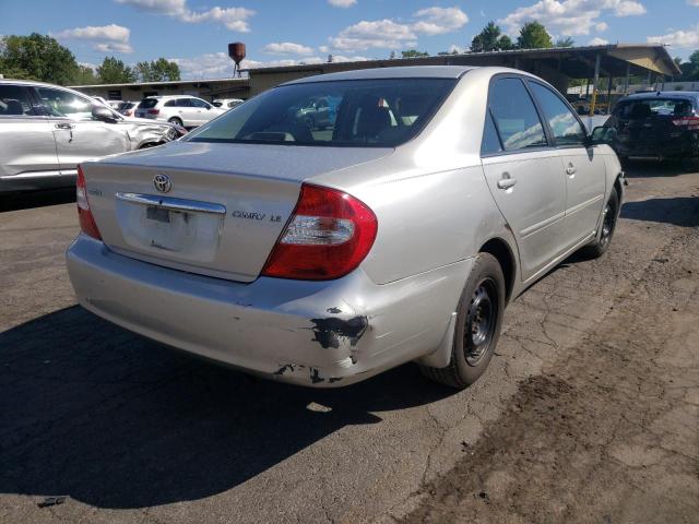 4T1BE32K43U740301 - 2003 TOYOTA CAMRY LE/C GRAY photo 4