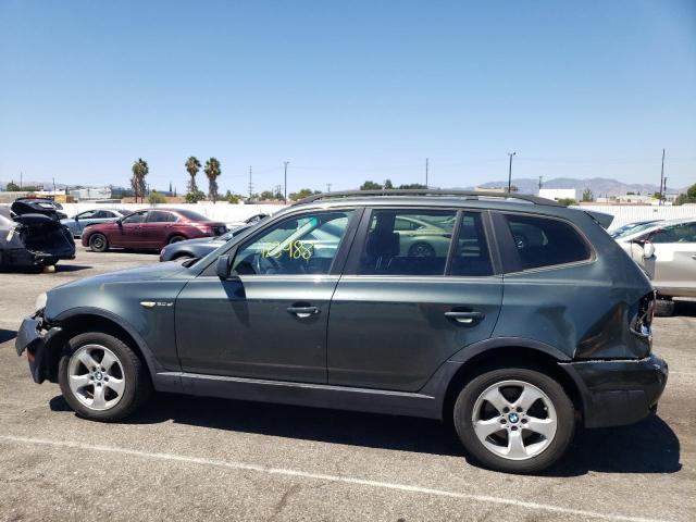 WBXPC93447WF26296 - 2007 BMW X3 3.0SI GRAY photo 9