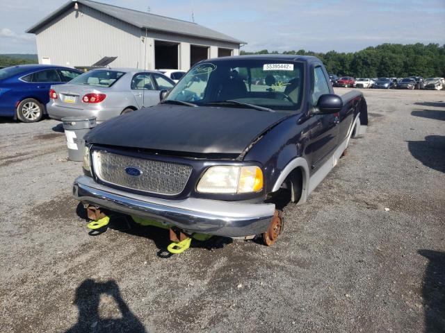 1FTZF1823XNB87815 - 1999 FORD F150 BLUE photo 2