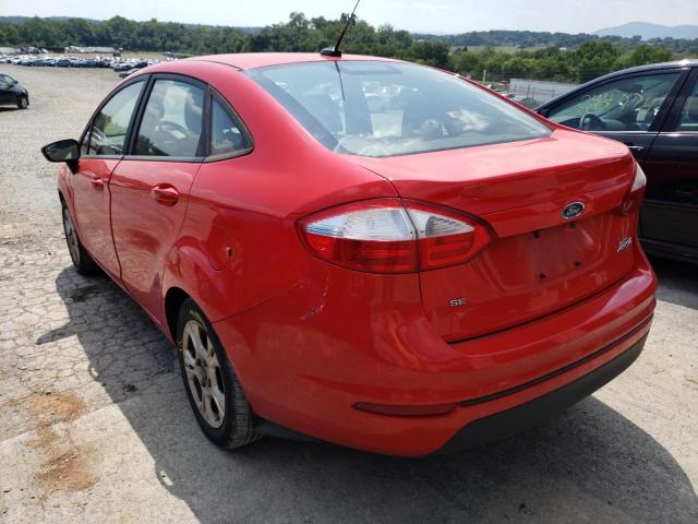 3FADP4BJXFM186961 - 2015 FORD FIESTA SE RED photo 3