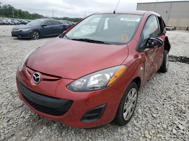 JM1DE1KY5E0174522 - 2014 MAZDA MAZDA2 SPO BURGUNDY photo 2