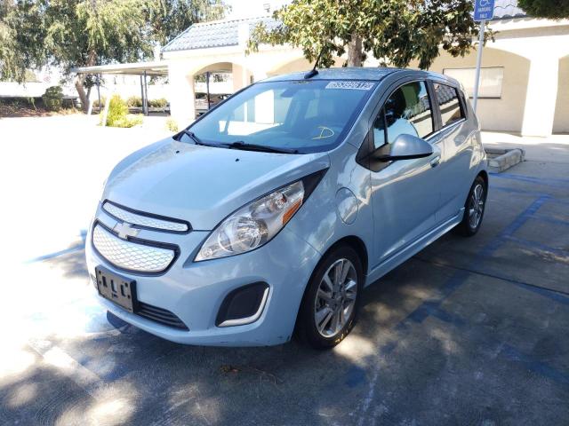 KL8CL6S00EC459175 - 2014 CHEVROLET SPARK EV 2 BLUE photo 1