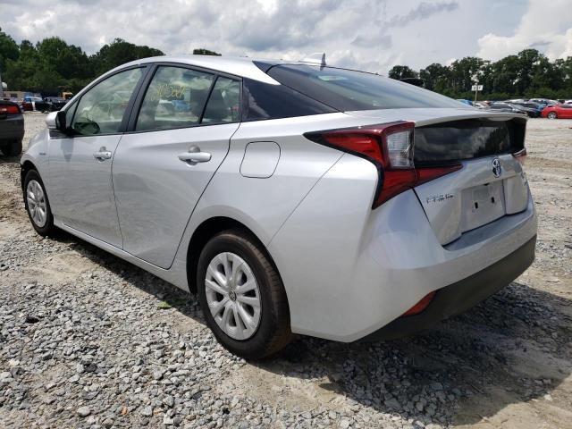 JTDKAMFU2N3159678 - 2022 TOYOTA PRIUS NIGH SILVER photo 3