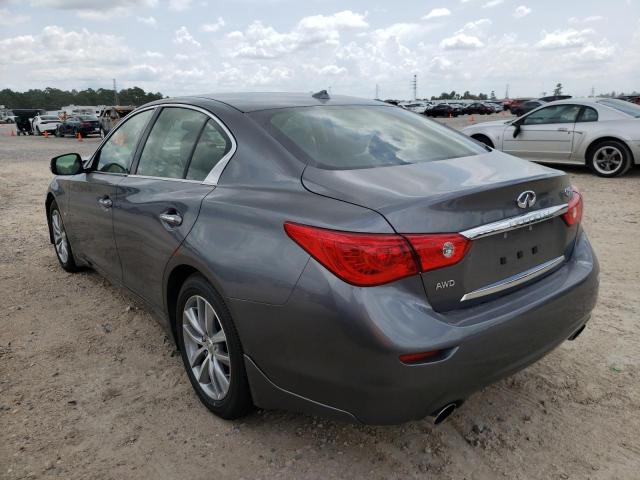 JN1EV7ARXHM835057 - 2017 INFINITI Q50 PREMIU GRAY photo 3