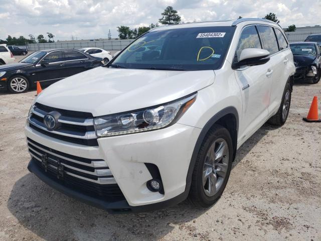 5TDDGRFH0JS037997 - 2018 TOYOTA HIGHLANDER WHITE photo 2