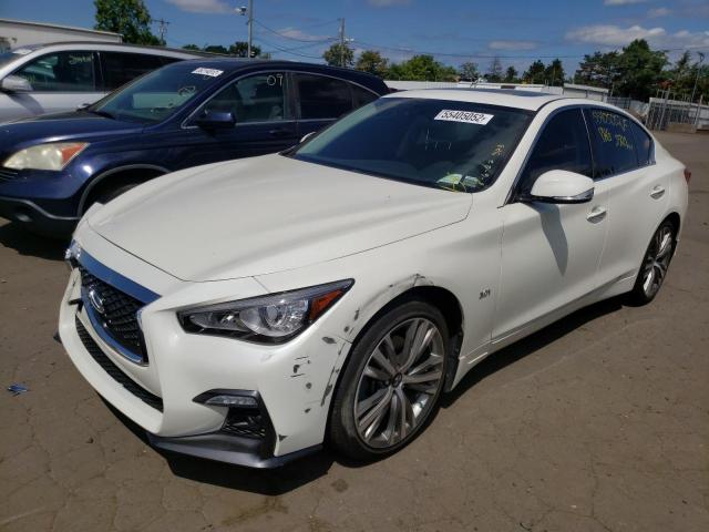 JN1EV7AR8JM444382 - 2018 INFINITI Q50 LUXE WHITE photo 2