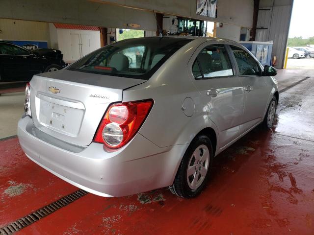 1G1JA5SG9D4109430 - 2013 CHEVROLET SONIC LS 银色 照片 4