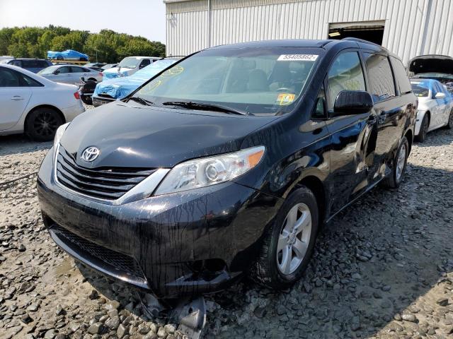 5TDKZ3DC6HS807734 - 2017 TOYOTA SIENNA LE BLACK photo 2