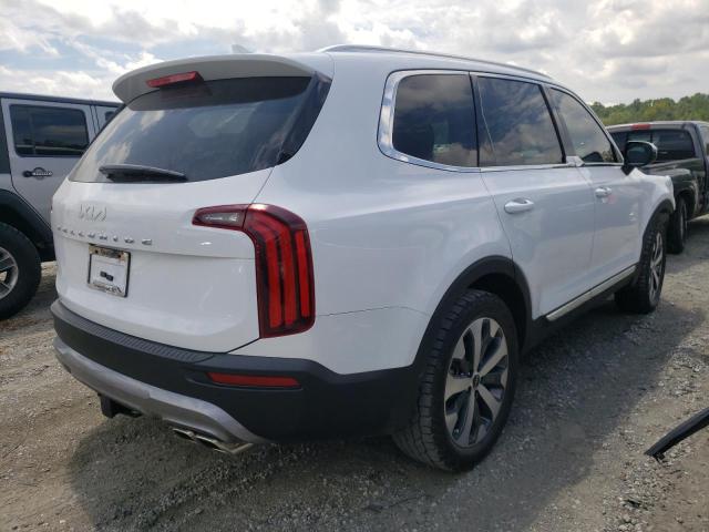 5XYP34HC5NG294153 - 2022 KIA TELLURIDE WHITE photo 4