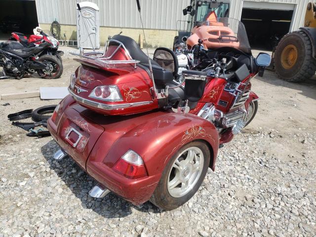 1HFSC47H28A703985 - 2008 HONDA GL1800 RED photo 4