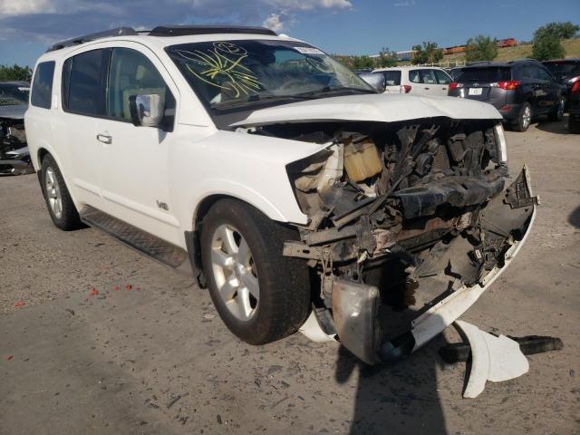 5N1AA08C18N631804 - 2008 NISSAN ARMADA SE WHITE photo 1