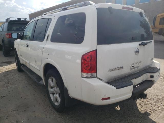 5N1AA08C18N631804 - 2008 NISSAN ARMADA SE WHITE photo 3