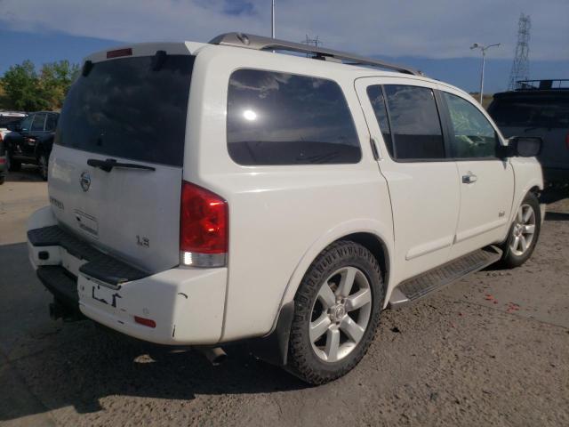 5N1AA08C18N631804 - 2008 NISSAN ARMADA SE WHITE photo 4