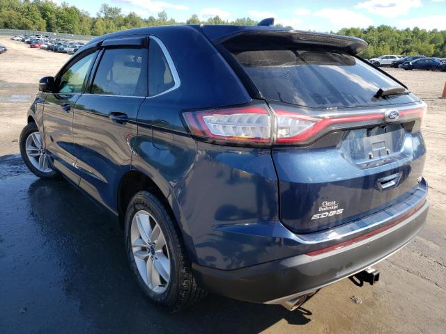 2FMPK4J85HBB86502 - 2017 FORD EDGE SEL BLUE photo 3