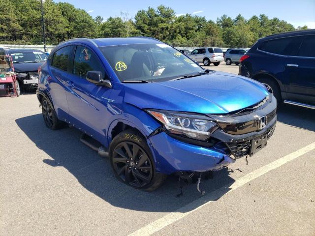 3CZRU6H13MM730011 - 2021 HONDA HR-V SPORT BLUE photo 1