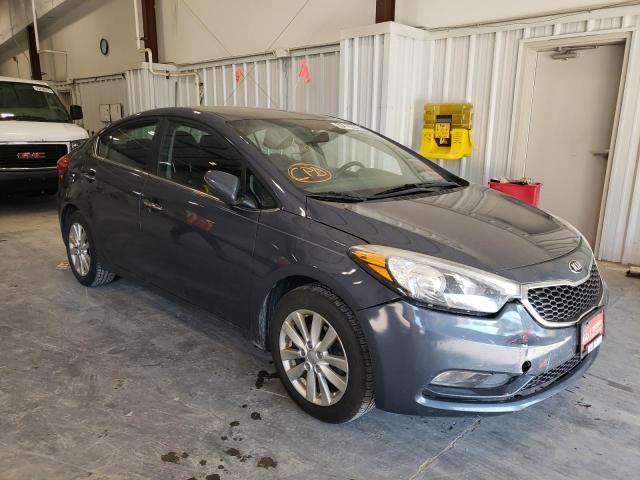 KNAFX4A81E5234107 - 2014 KIA FORTE EX CHARCOAL photo 1