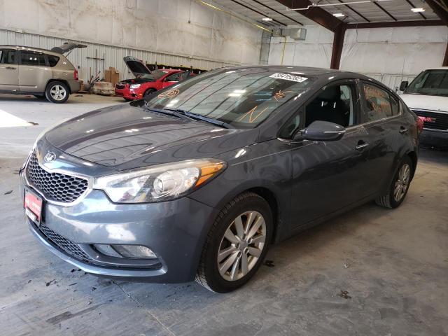 KNAFX4A81E5234107 - 2014 KIA FORTE EX CHARCOAL photo 2