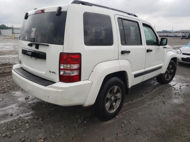 1J8GN28K28W186000 - 2008 JEEP LIBERTY SP WHITE photo 4