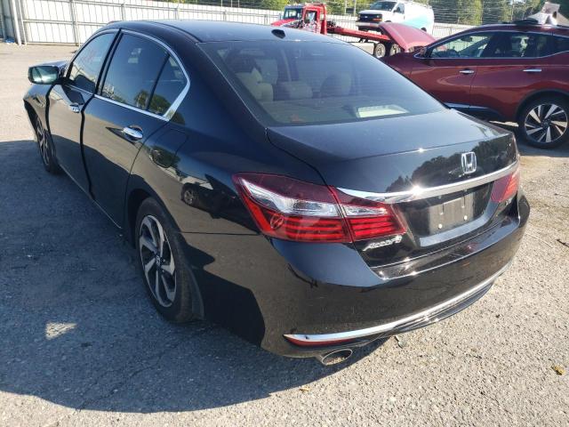 1HGCR3F86HA021055 - 2017 HONDA ACCORD EXL BLACK photo 3